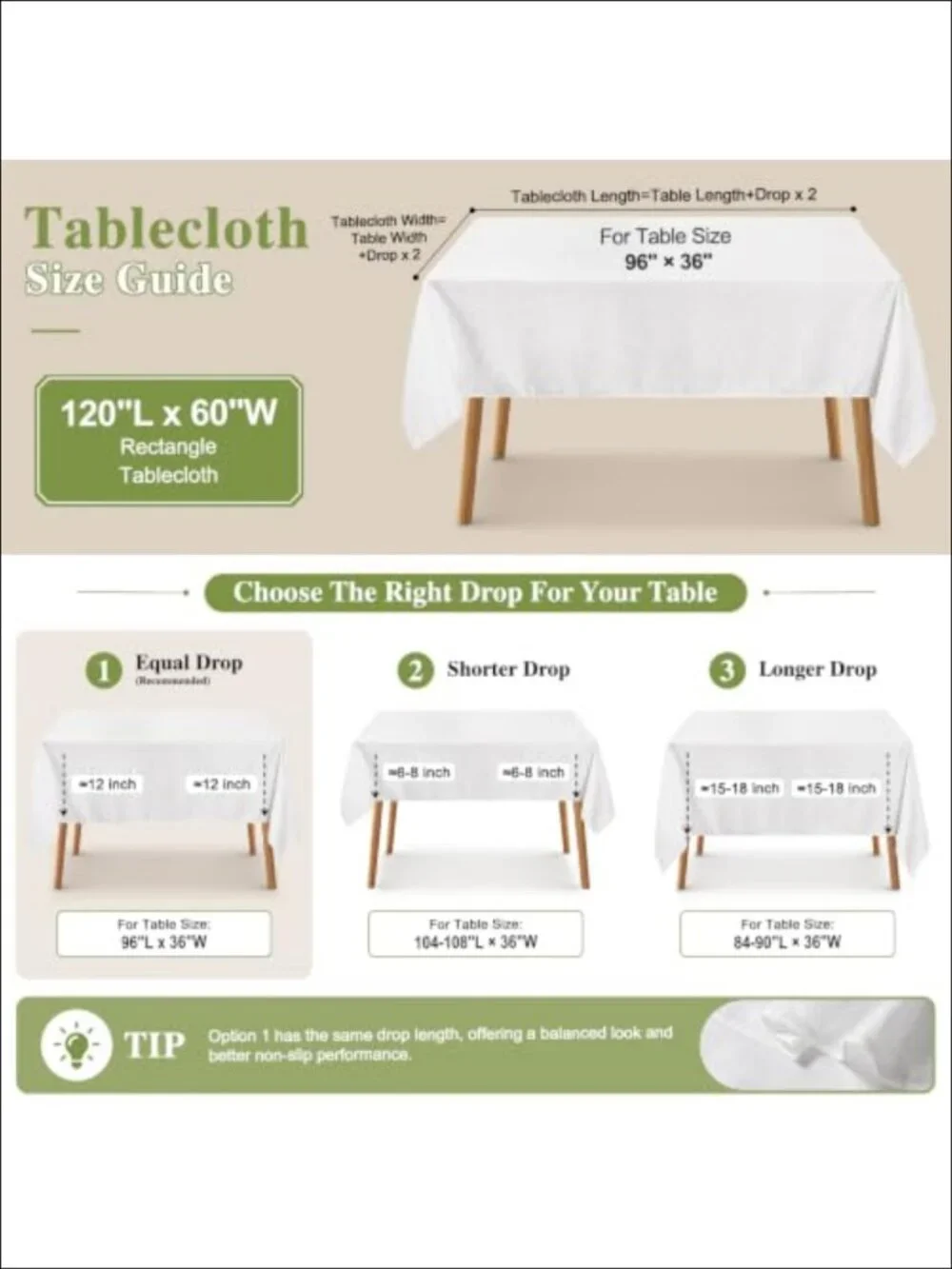 Jacquard Tablecloth 60x120 for 8ft Rectangle Table Dining